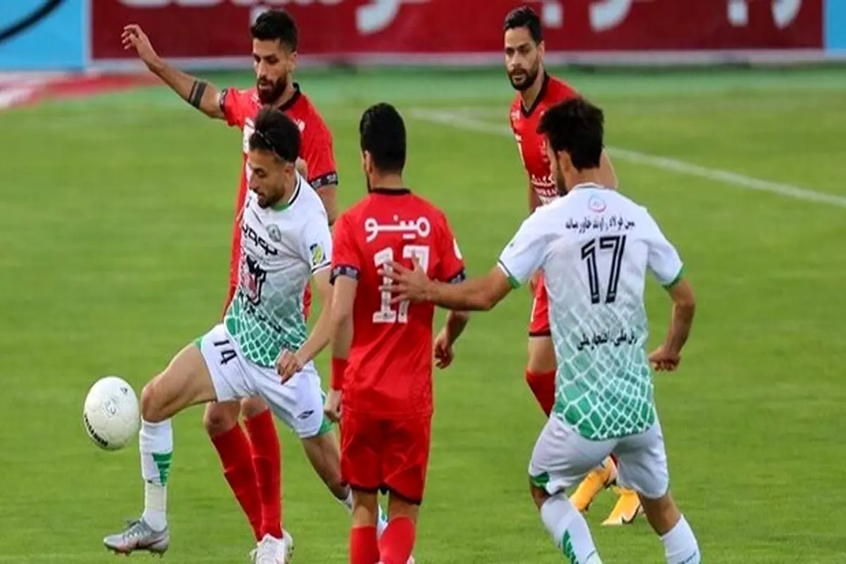 گل اول ذوب آهن به پرسپولیس + فیلم