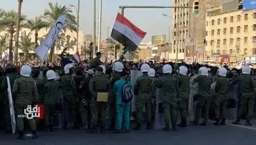 یک کشته و چند زخمی در پی درگیری نیروهای امنیتی و تظاهرکنندگان عراقی در بغداد