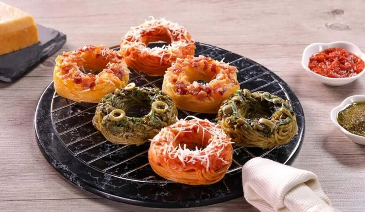 طرز تهیه دونات پاستا + فیلم