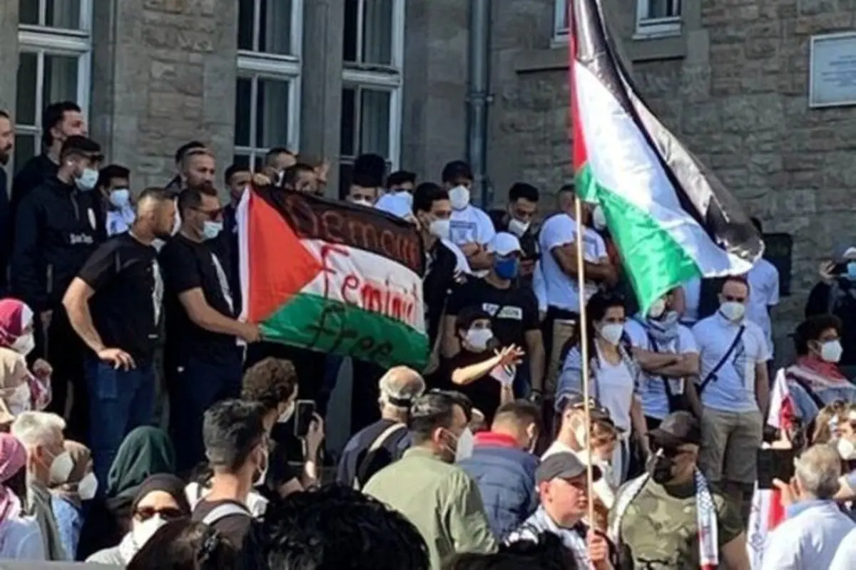 کشته شدن یک معترض فلسطینی در برلین+ فیلم