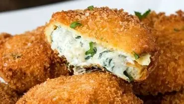 طرز تهیه مانیکوتی سوخاری اسفناج و کنگر فرنگی + فیلم