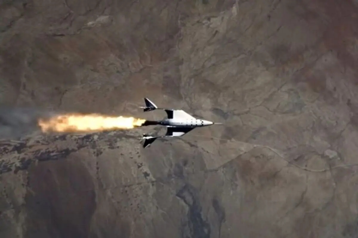 فیلمی جدید از پرواز هواپیمای فضایی ویرجین گالاکتیک + ویدیو