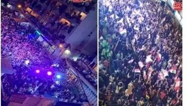 مردم لبنان پیروزی اسد در انتخابات را جشن گرفتند