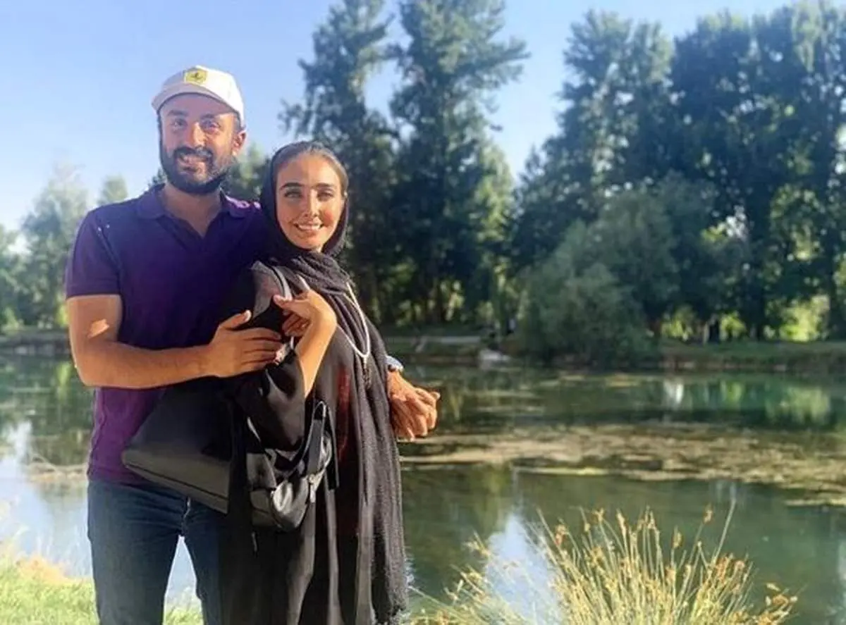 سلفی دریا مرادی دشت و همسرش + عکس