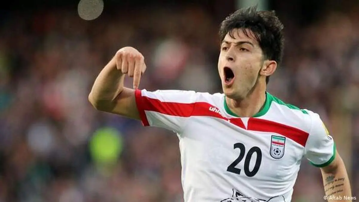 گل دوم ایران به بحرین توسط آزمون+فیلم