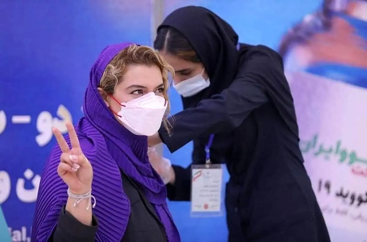 دنیا مدنی بازیگر تلویزیون داوطلب تزریق واکسن ایرانی شد+عکس
