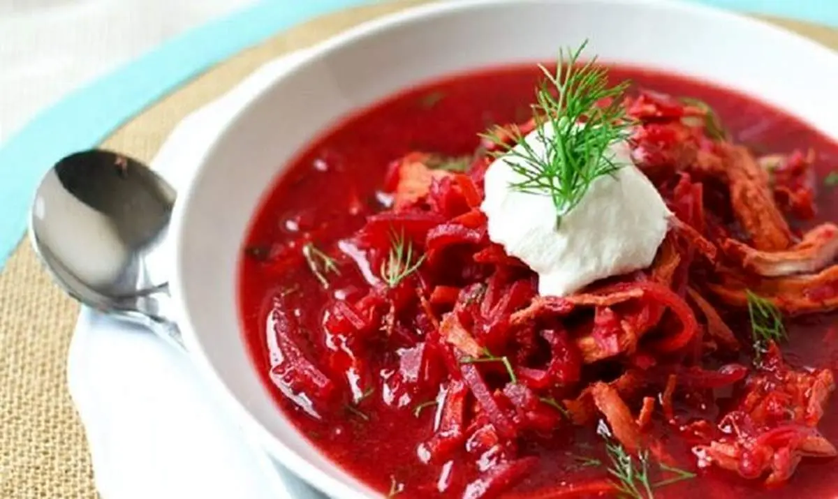 طرز تهیه خوراک گوشت و چغندر