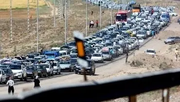 ترافیک فوق سنگین در جاده فیروزکوه