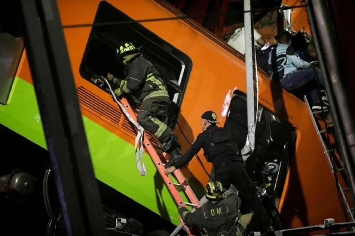 چهار کشته و زخمی درپی خارج شدن قطار از ریل در مکزیک + فیلم