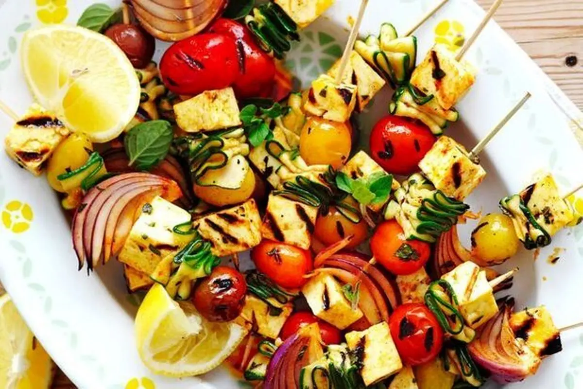 طرز تهیه کباب سبزیجات یونانی ویژه گیاهخواران