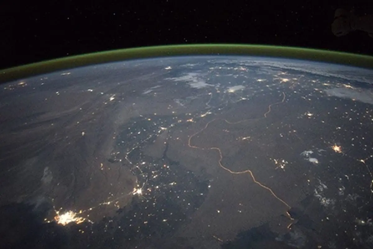 مرز هند و پاکستان از ایستگاه فضایی + عکس