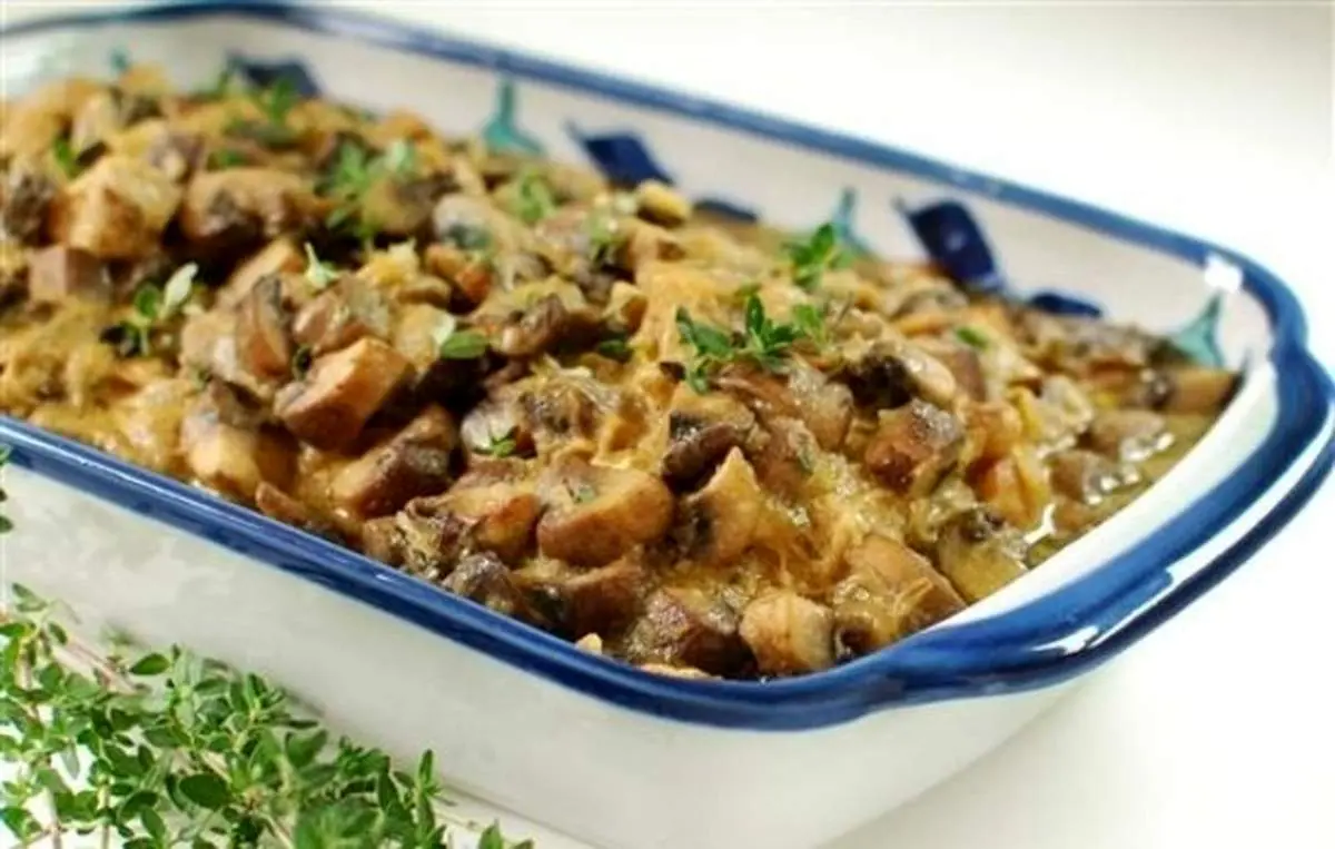 طرز تهیه خوراک مرغ و قارچ رژیمی