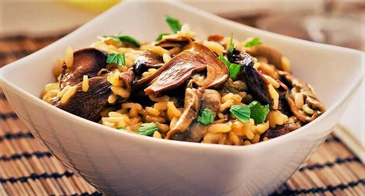 طرز تهیه قارچ پلو، غذای مفید و متفاوت