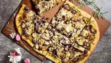 طرز تهیه پیتزا قارچ و گوشت پرطرفدار و لذیذ
