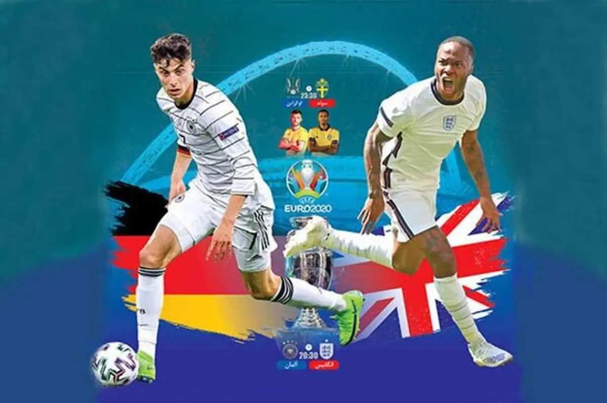 گل اول و دوم انگلیس به آلمان+فیلم