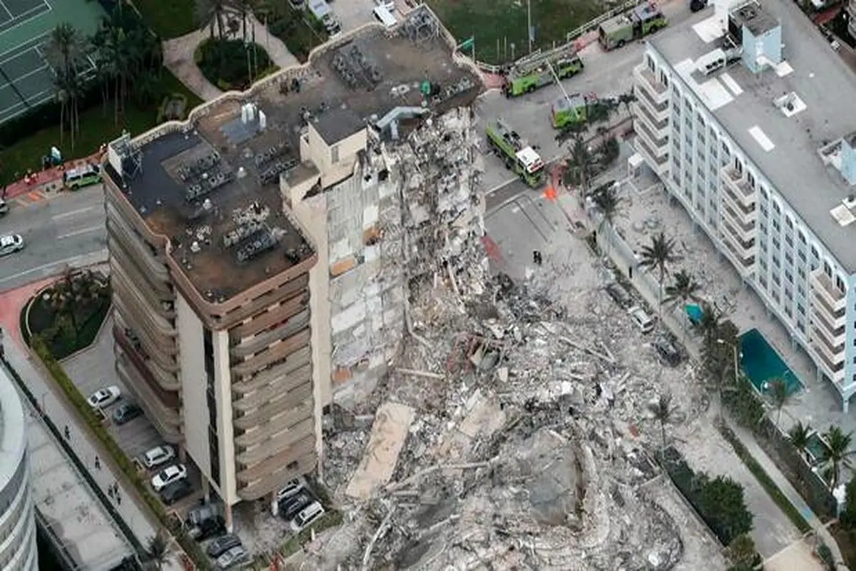 افزایش شمار تلفات حادثه فروریختن ساختمان در فلوریدا + فیلم