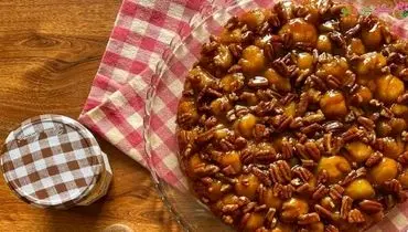 طرز تهیه نان کارامل و گردو خوشمزه