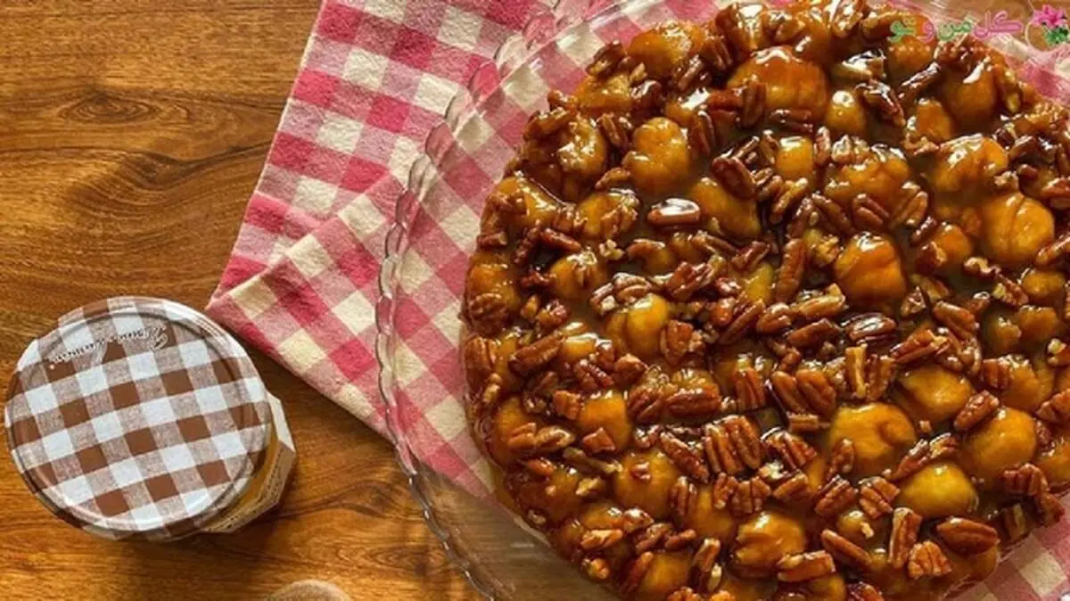 طرز تهیه نان کارامل و گردو خوشمزه