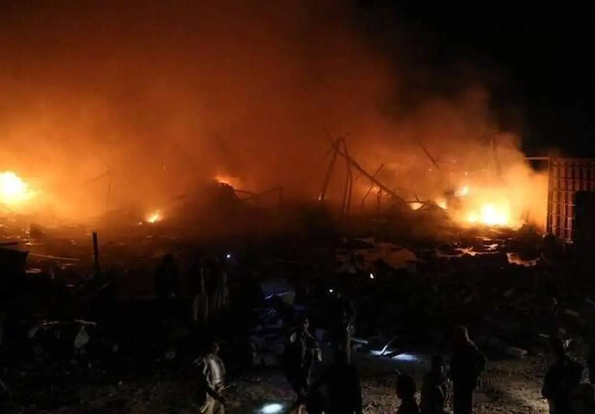 بمباران محل تجمع داعش توسط روسیه + فیلم