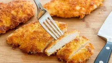 طرز تهیه فیله استریپس با پنیر پارمزان + فیلم