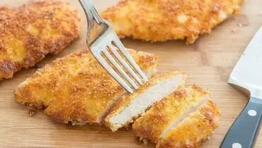 طرز تهیه فیله استریپس با پنیر پارمزان + فیلم