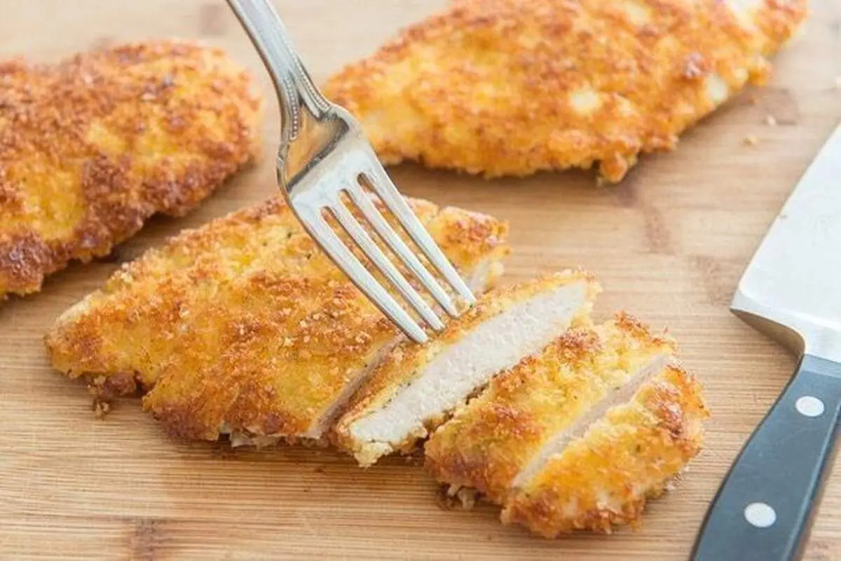 طرز تهیه فیله استریپس با پنیر پارمزان + فیلم