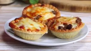 طرز تهیه تارت پیتزا + فیلم
