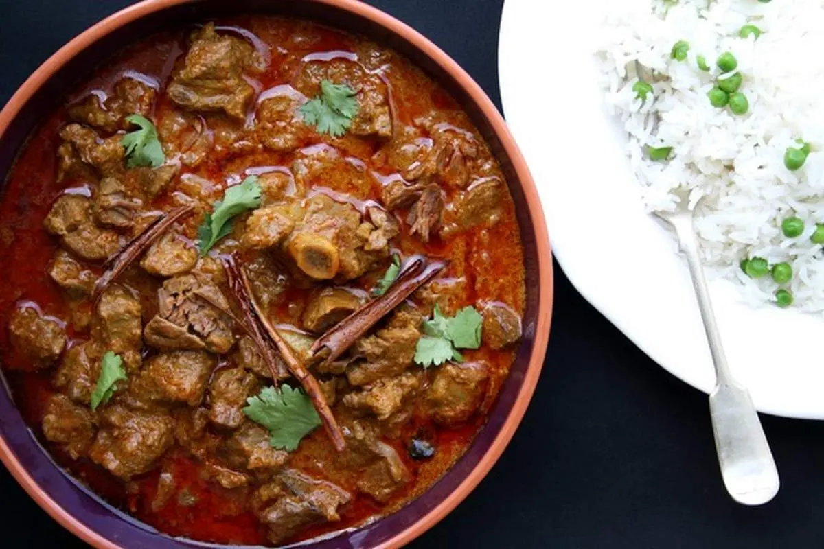 طرز تهیه روگان جوش، غذای هندی تند