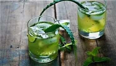 طرز تهیه شربت آلوئه ورا خنک