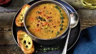 طرز تهیه سوپ نخود مدیترانه ای خوشمزه