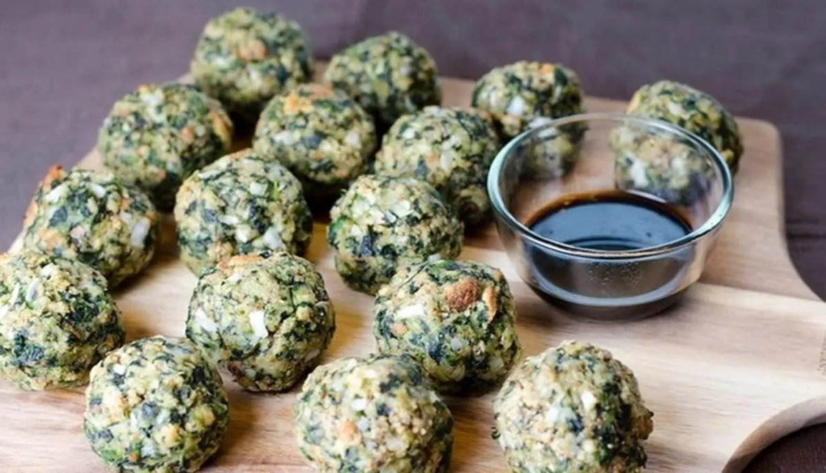 طرز تهیه توپک اسفناج سالم و آسان