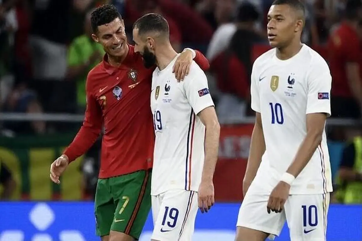 خلاصه بازی پرتغال ۲-۲ فرانسه + فیلم