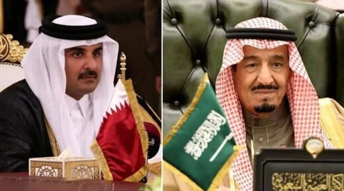 پیام تبریک شاه سعودی و بن سلمان به امیر قطر