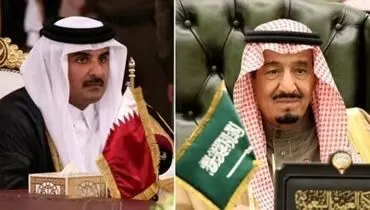 پیام تبریک شاه سعودی و بن سلمان به امیر قطر