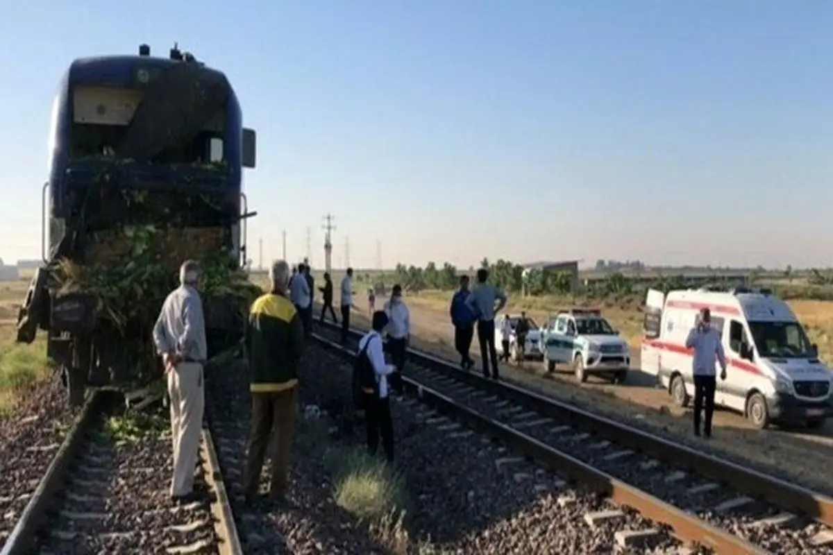 برخورد قطار با عابر پیاده در تهران