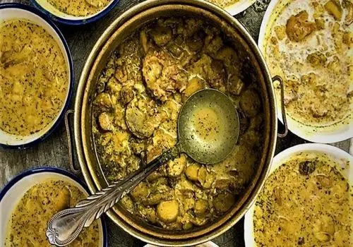 طرز تهیه آبگوشت لپه مجلسی با مرغ یا گوشت