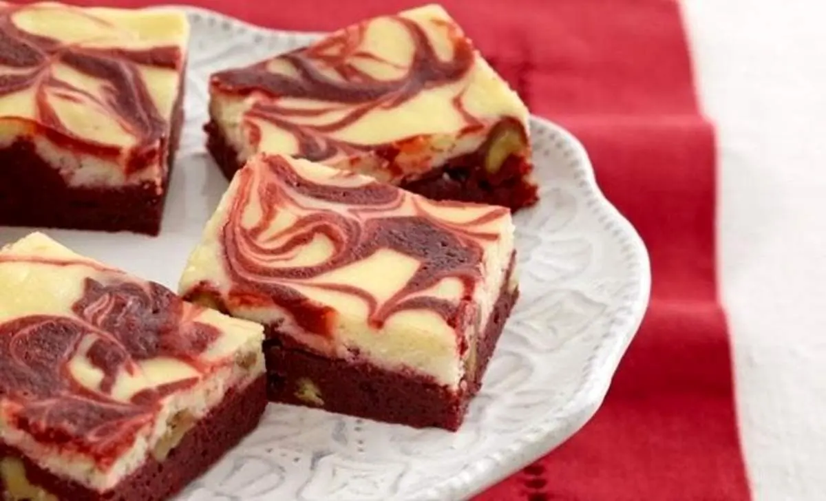 طرز تهیه براونی ردولوت + فیلم