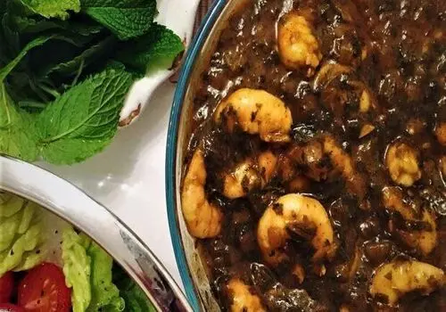 طرز تهیه قلیه میگو اصیل بوشهری