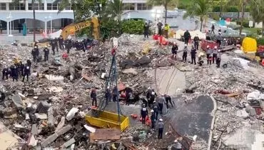 تخریب کامل برج میامی | از سرنوشت مفقودان و اجساد خبری نیست + فیلم