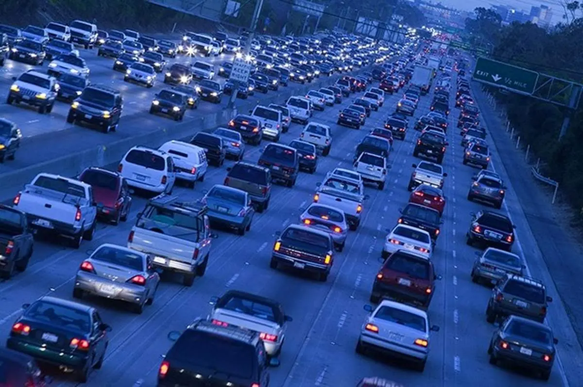 ترافیک سنگین در جاده کندوان