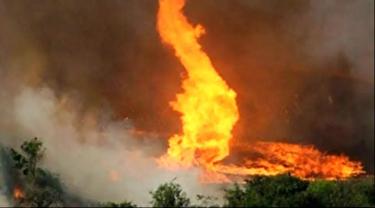 تصاویری هولناک از گردباد آتش در کالیفرنیا + فیلم