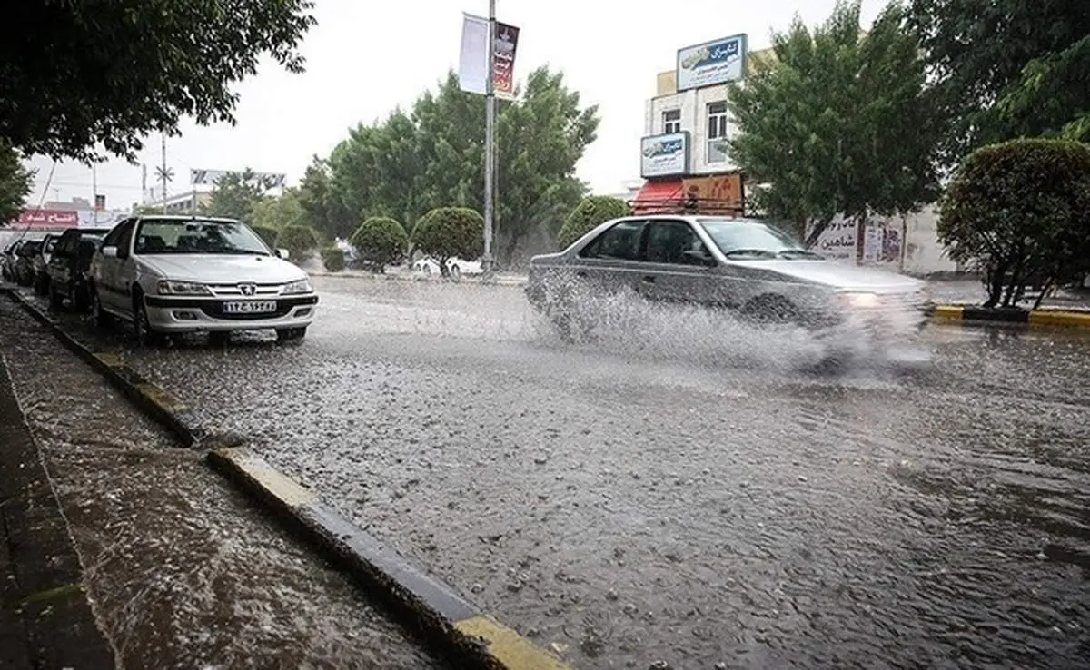 آب گرفتگی معابر سطح شهر شیراز