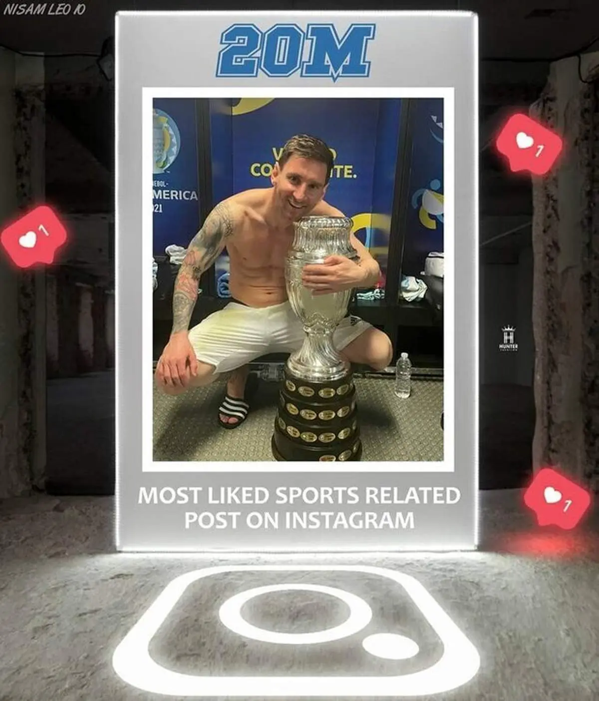 مسی رکورد رونالدو را در اینستاگرام شکست +عکس