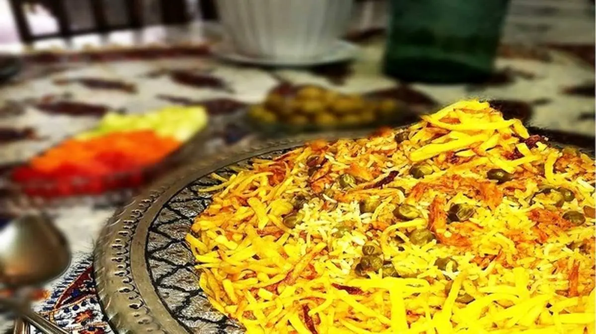 طرز تهیه برنج و کاری با گنبد پنیری