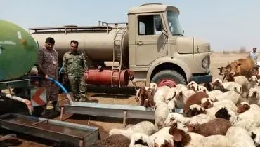 طرح آب‌رسانی ارتش در روستاهای خوزستان + فیلم