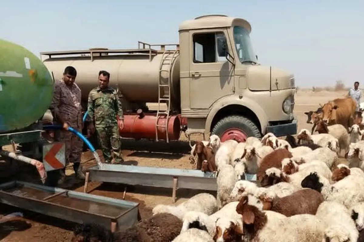 طرح آب‌رسانی ارتش در روستاهای خوزستان + فیلم