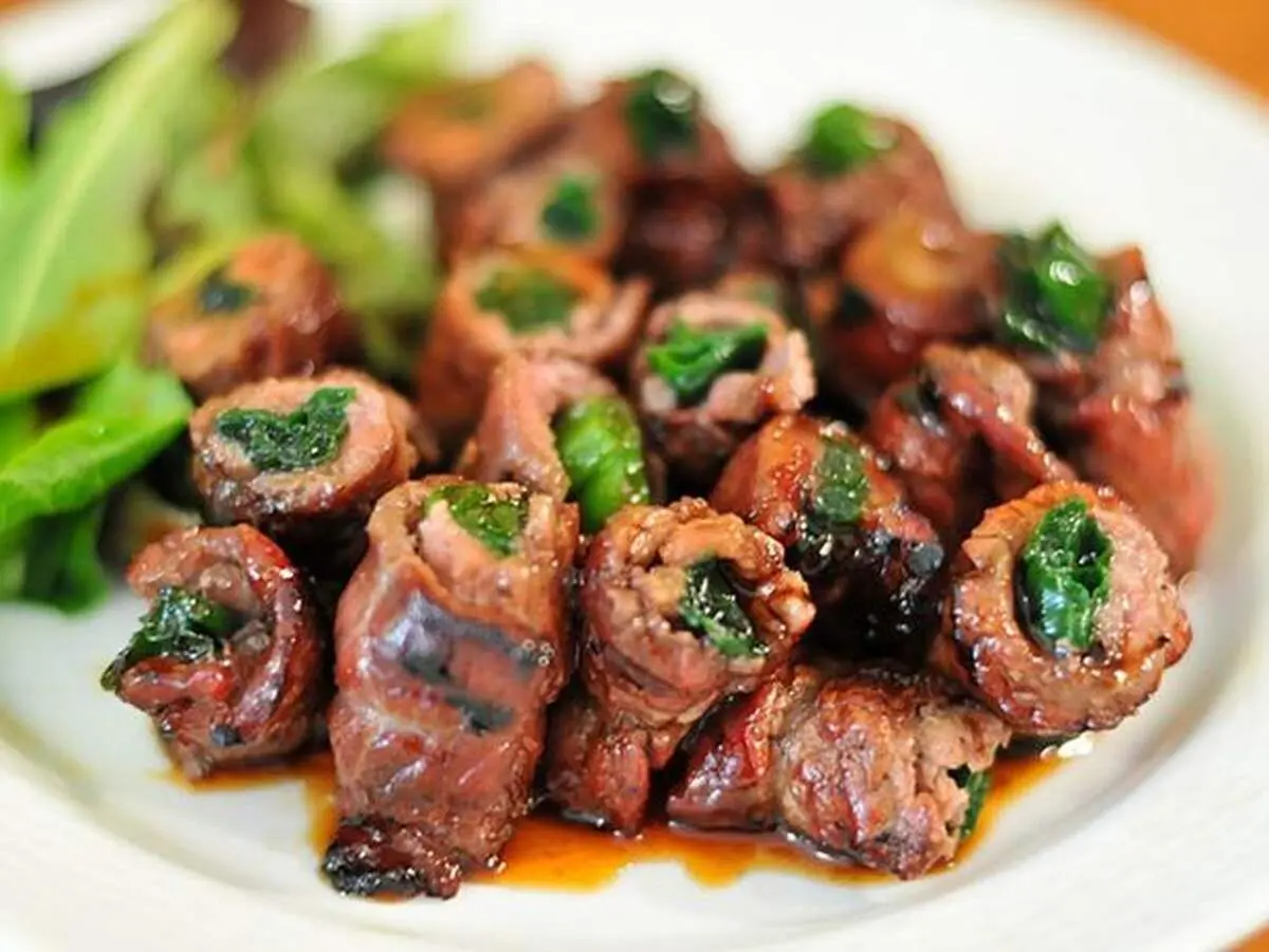 طرز تهیه بیف ماکی با سبزیجات یک غذای ژاپنی