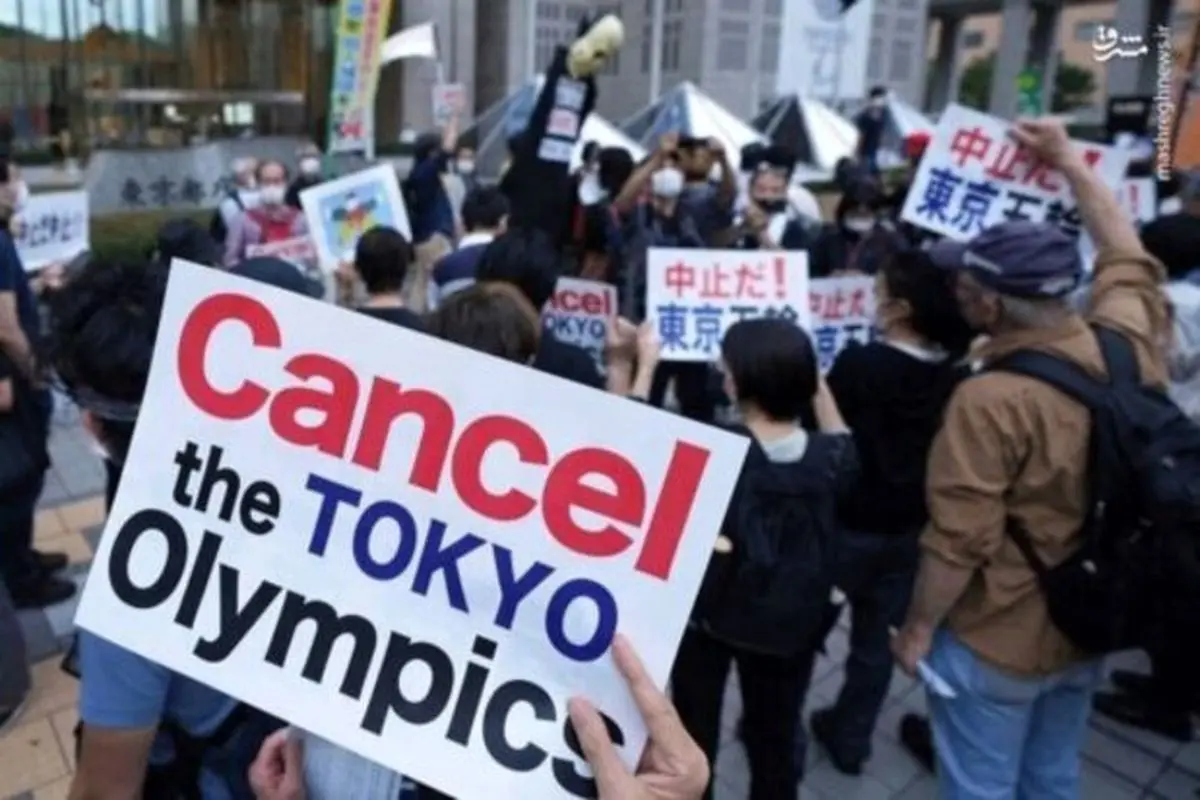تظاهرات شماری از مخالفان المپیک در توکیو + فیلم