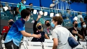 همسر رئیس جمهوری آمریکا در مرکز بازی‌های آبی المپیک توکیو+عکس