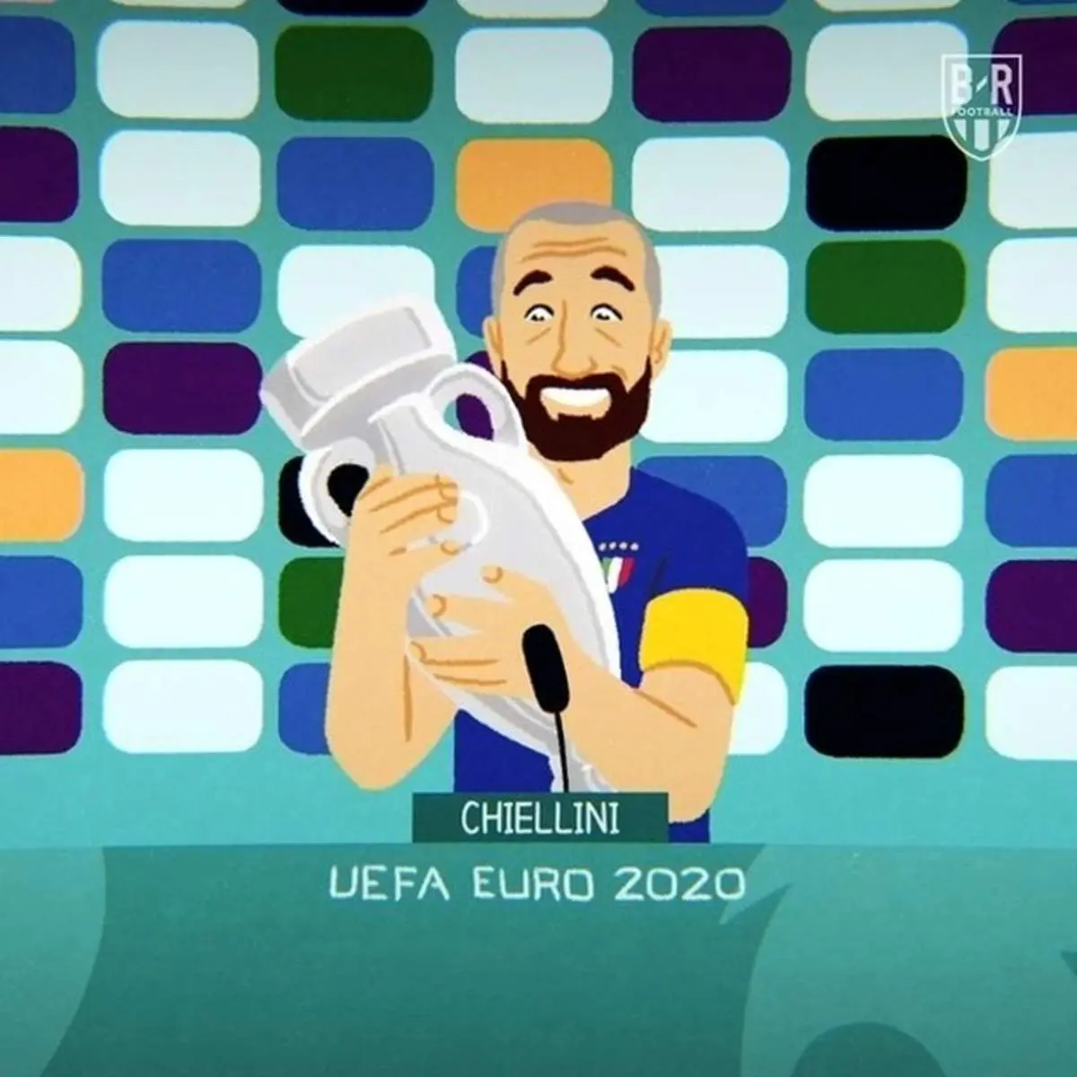 طرح جالب بلچرریپورت به مناسبت قهرمانی ایتالیا در یورو ۲۰۲۰ + فیلم